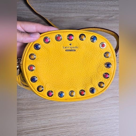 Kate Spade Women's Yellow Devoe Street Tinley Crossbody Small Bag - Picture 2 of 9